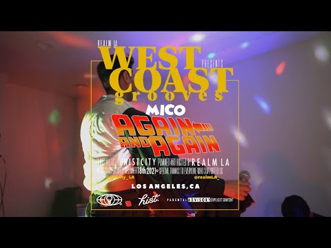 Mico performing “Again and Again” at West Coast Grooves Dec. 2021 in Los Angeles