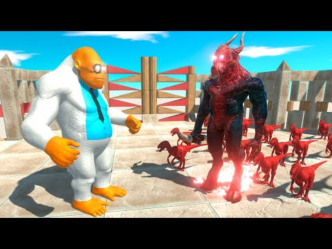 ⚡ Doctor Goro The Giant vs King VIRUS DEATH RUN - 🦖 Animal Revolt Battle Simulator 🦕