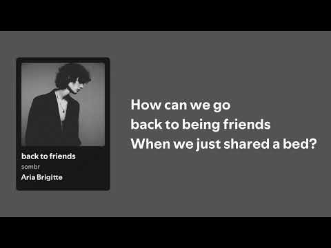 sombr - back to friends (Lyrics)