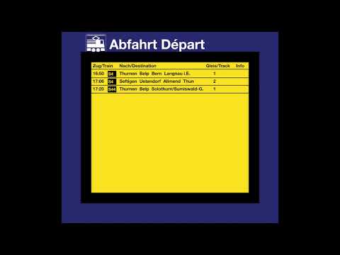 BLS/SBB Abfahrten in Burgistein