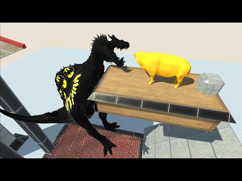 The glutton FALL into the TRAP THORN - Animal Revolt Battle Simulator