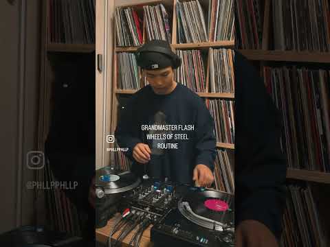 The adventures of GRANDMASTER FLASH on the WHEELS OF STEEL vinyl routine