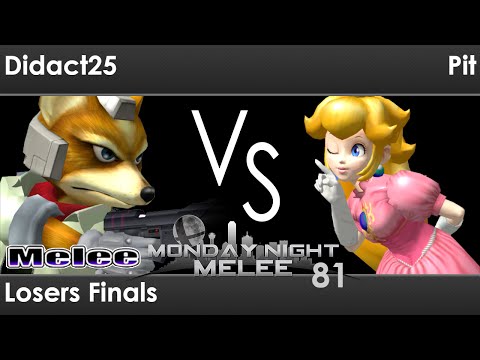 MNM 81 - Didact25 (Fox) vs Pit (Peach) Losers Finals - Melee