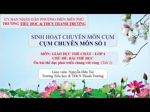 SHCM CỤM 1 TIẾT DẠY THỂ DỤC LOP 4