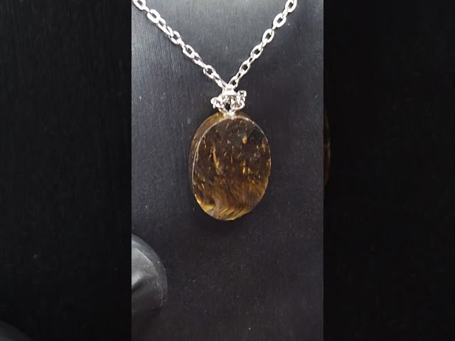 اكسسوار تعليقة حجر عين النمر طبيعي مفحوص و موثق بش...