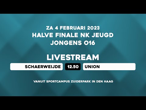LIVE – ½ Finale JO16 NK JEUGD Zaal – Schaerweijde vs Union
