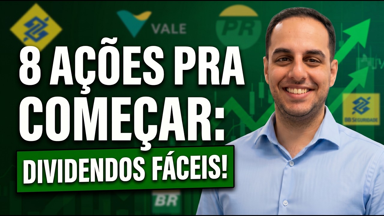 8 Ações de DIVIDENDOS para INICIANTES