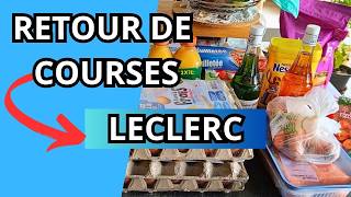 RETOUR de course : objectif réconfort , préparer des repas maison #maman #retourdecourse #leclerc