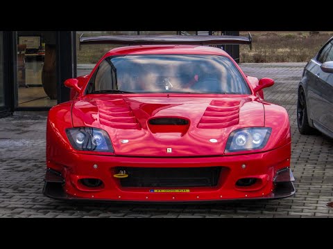 1 OF 1 Ferrari 575GTC Stradale LOUD Start-Up & Acceleration + Details!