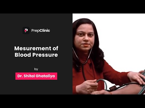 Measurement of Blood Pressure | Dr. Shital Ghataliya | Physiology PrepClinic