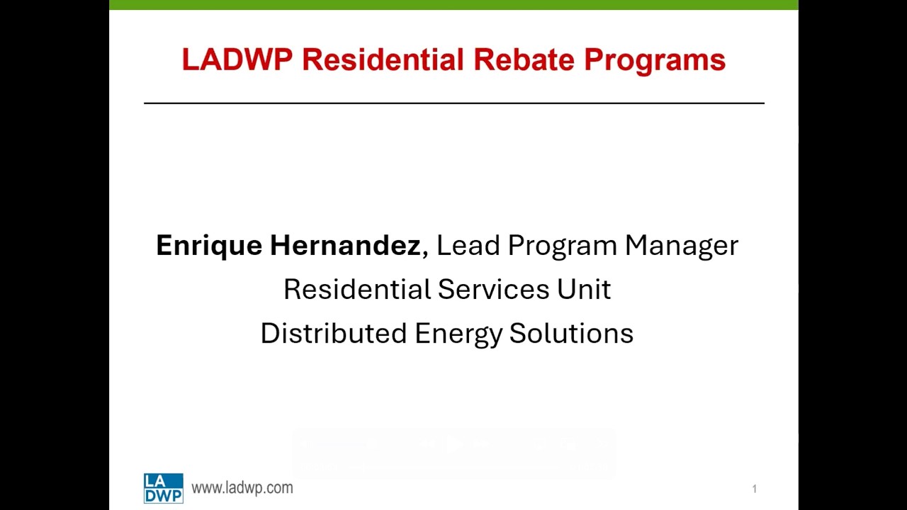 Save Money and Energy with LADWP Residential Rebate Programs
