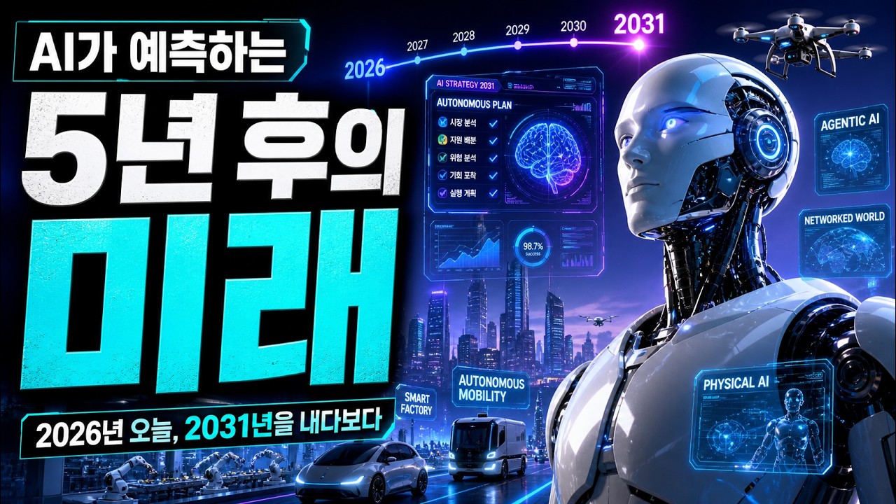 AI가 예측하는 5년 후의 미래: 2026년 오늘, 2031년을 내다보다.