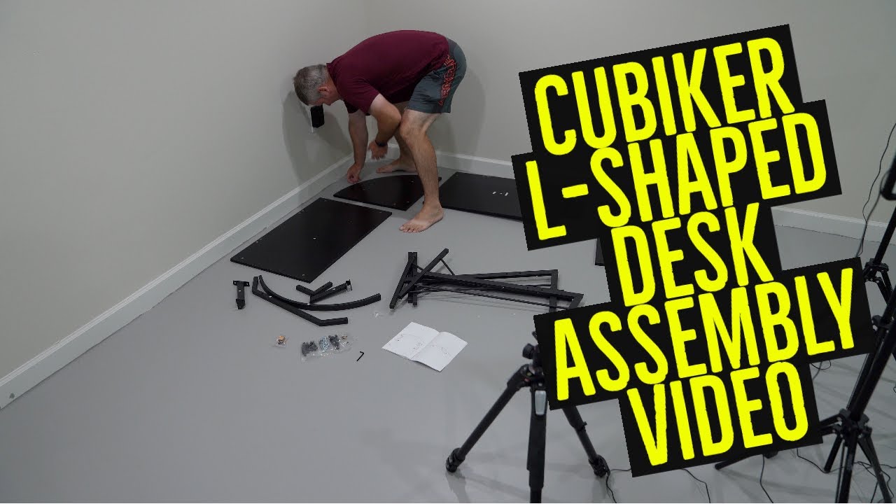 Watch video Cubiker L-Shaped Desk Assembly Video Now Cubiker L-Shaped Desk Assembly Video