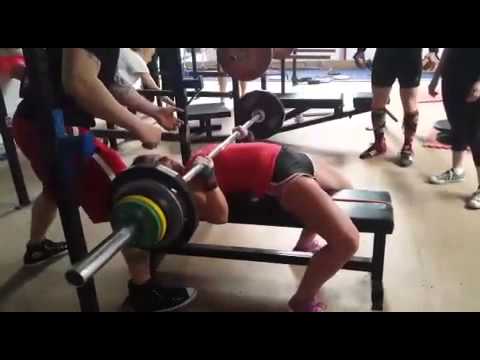 65kg Bench Siobhan @58kg Bodyweight