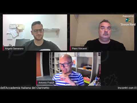 INCONTRI CON IL MAESTRO: Antonio Fraioli - ClarinetOnline 26 giugno 2020