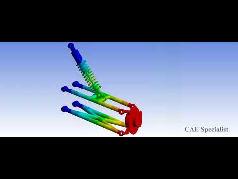 Suspension System / Shock Absorber  / ANSYS WB Transient Structural Dynamic Analysis