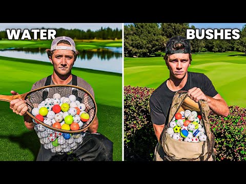 Findings Lost Golf Balls in Water Vs. Bushes (We found thousands!)