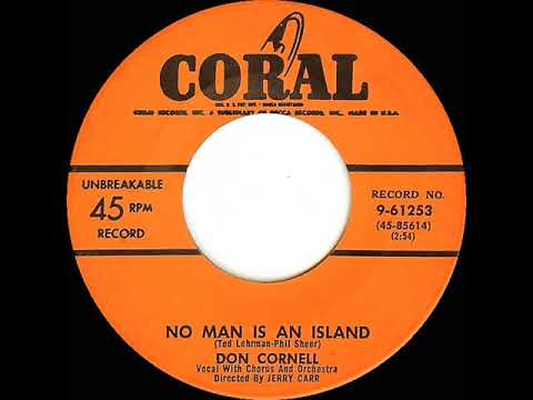 1954 HITS ARCHIVE: No Man Is An Island - Don Cornell