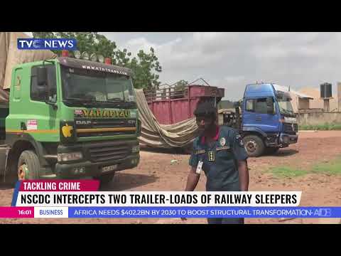 NSCDC Intercepts Two Trailer-Loads Of Railway Sleepers