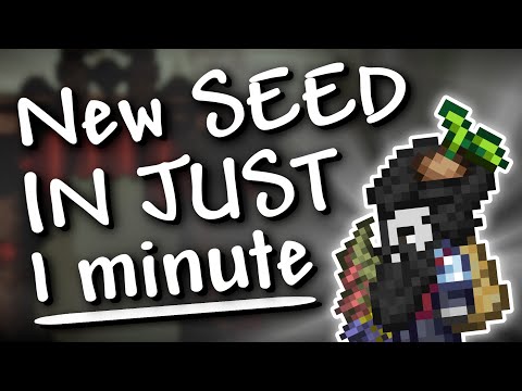 Terraria - 1.4.3.2 New SEED explained in JUST 1 MINUTE (don't starve now!)