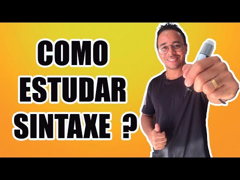 COMO ESTUDAR SINTAXE ?