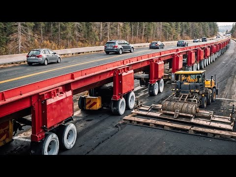 Incredible Mountain Highways Construction Technology - Largest Prestress Girder Bridge Construction