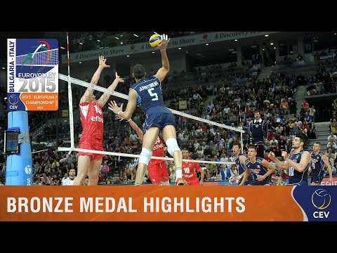 2015 Men's EuroVolley - Highlights Bronze medal match Italy vs Bulgaria