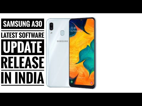 Samsung Galaxy A30 latest software update release in india | April 2019 | improvements Video