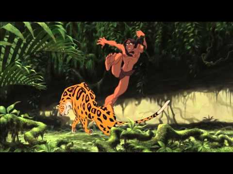 Tarzan - Leopard Fight Scene - HQ