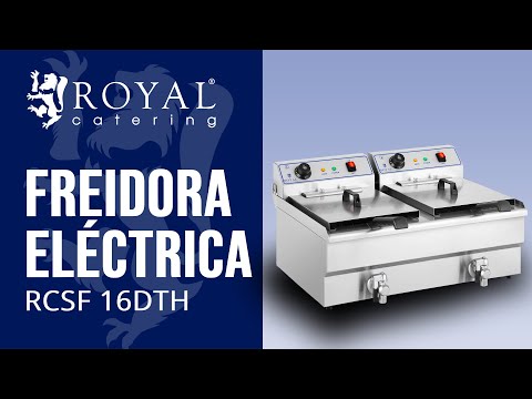 vídeo - Freidora eléctrica - 2 x 16 litros - 400 V