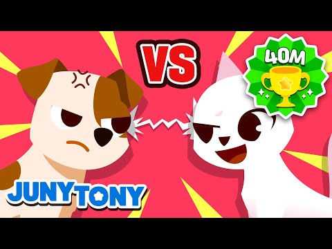 Dog vs. Cat 🐶🐱| VS Series | Animal Song for Kids | Kindergarten Song | JunyTony