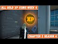 All Gold XP Coins Locations Week 4! - Good as Gold Punch Card Fortnite Chapter 2 Season 4
