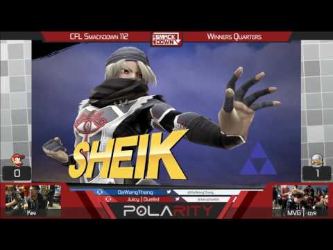 CFL Smackdown 112 WiiU - MVG Dyr (Sheik, Diddy Kong) vs Kiki (Diddy Kong) - Winners Quarters