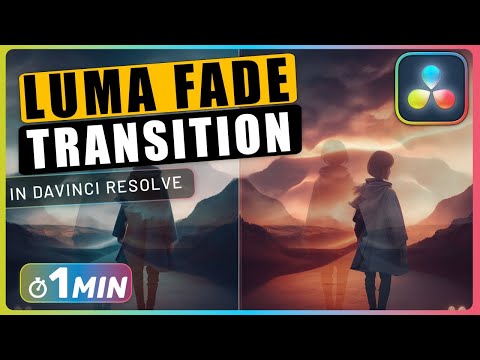 How to Apply a LUMA FADE Transition in Davinci Resolve