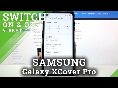 How to Enter Vibration Settings in SAMSUNG Galaxy XCover Pro – Find Vibration Options