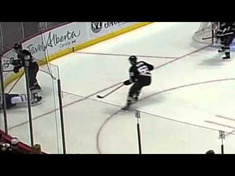 Toni Lydman decks Eric Nystrom