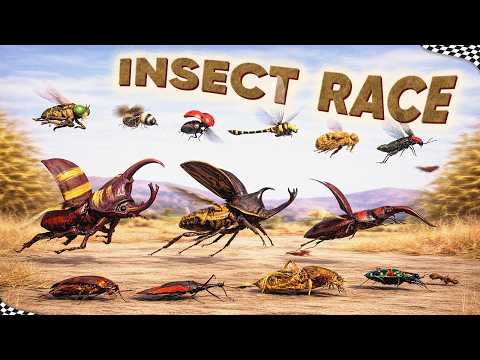 🐞INSECT SPEED Comparison 🏁 3D