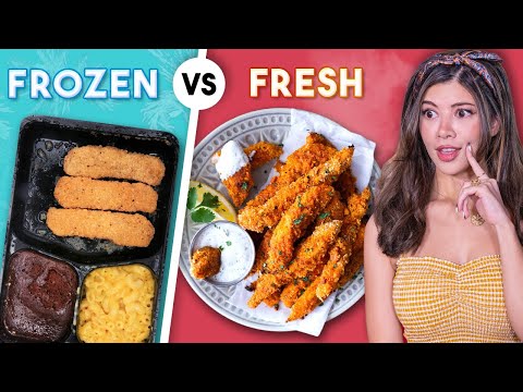 Frozen vs Fresh Homemade Food 🍕Taste Test