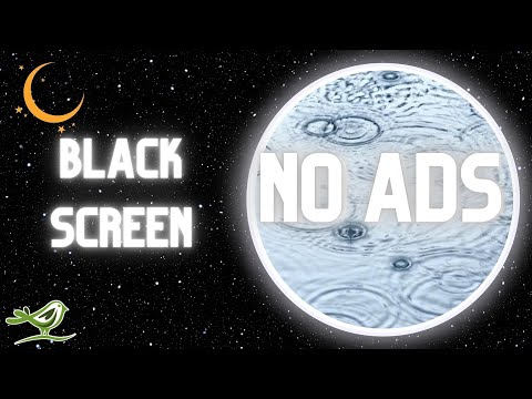 [NO ADS] 12 Hours of Relaxing Sleep Music, Rain Sounds & Black Screen