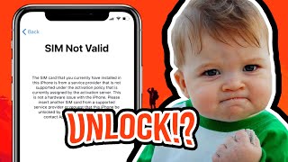 How to solve iPhone Sim Not Valid - Unlock iPhone (T-Mobile, AT&T, Sprint, Verizon etc..)