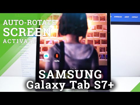 How to Turn On / Off Rotate Screen in Samsung Galaxy Tab S7+?