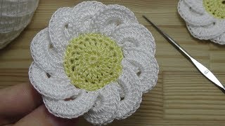 Вязание крючком Цветка.