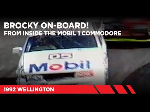 Peter Brock 1992 Nissan Mobil 500 Wellington Street Race In-Car Camera Vision