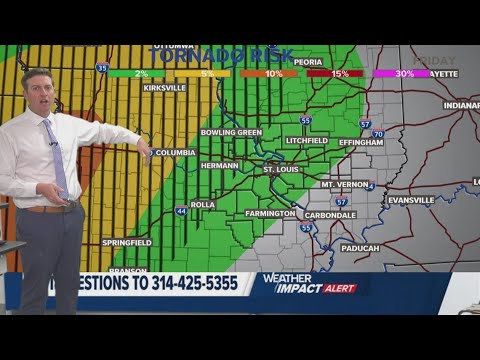 Weather Impact Alert: Severe storms possible overnight Friday in St. Louis region