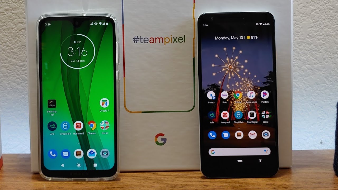 Google Pixel 3a XL VS Moto G7 | Cameras and more...