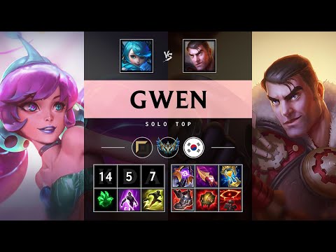 Gwen Top vs Jayce - KR Challenger Patch 25.13