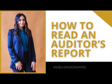 How to read an auditor’s report