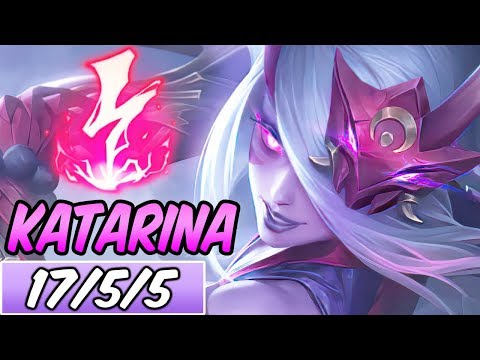 BLOOD MOON KATARINA MID FULL BURST | Best Build & Runes | League of Legends | S10
