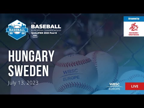7 U-18 Baseball European Championship Qualifier SUI: Hungary VS Sweden