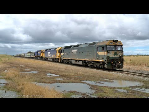 7731V Pacific National Grain Train Approaches Gheringhap Loop (4/12/2021) - PoathTV Railways